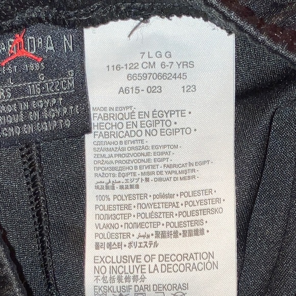 Air Jordan kids 6-7 yrs Nike basketball Black shorts “Jump Man” - Picture 4 of 11